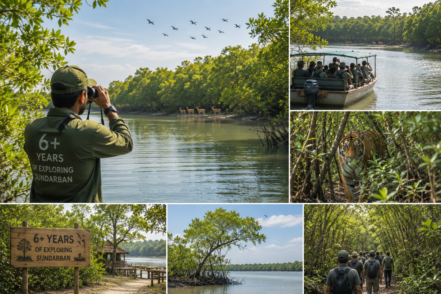 Sundarban mangrove forest boat journey